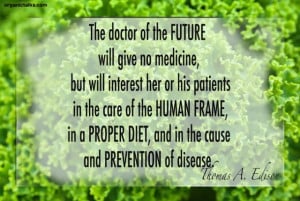 quote on how to prevent disease by thomas a. edison, heart disease ...
