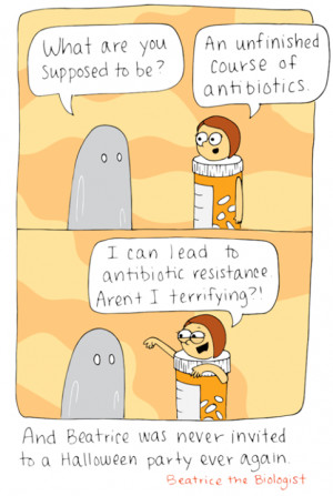 antibiotic resistance cartoon