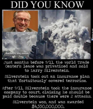 Will Larry Silverstein ever be brought to justice for 9/11 insurance ...