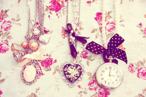 chains, cute, fashion, girly, hearts, necklace, pearls, photography ...