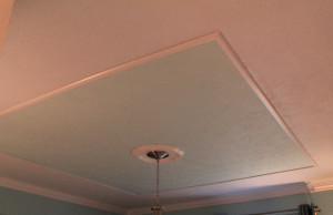 faux tray ceiling with molding