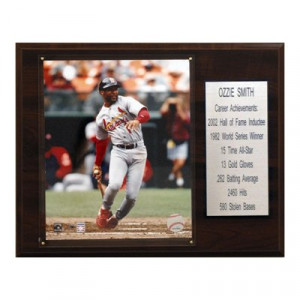 Collectables 1215OZZIEST Ozzie Smith MLB Career Stats Plaque
