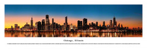 Chicago Illinois Panoramic Skyline Picture