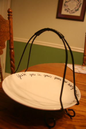 Gone With the Wind Mammy Quote Plate