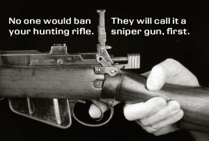 ... gun folks are already saying that Hunting Rifles are similar to Sniper