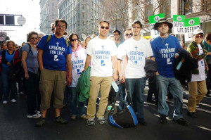 ... from Lutherans for Life joined us at the Walk for Life West Coast