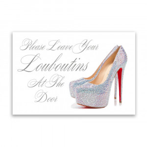 Home » SHOE QUOTE CANVAS BLACK GOLD SILVER