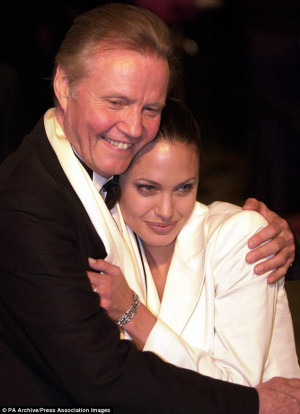 Father-daughter time! Actor Jon Voight with Angelina at the Vanity ...