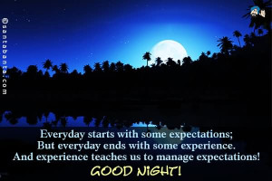 Good Night Quote Graphic