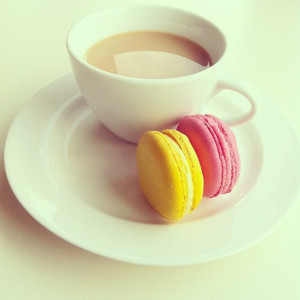 instagram, macaroons, morning, pastel, photography, pink, snack, soft ...