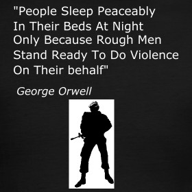 Design ~ George Orwell Quote Black