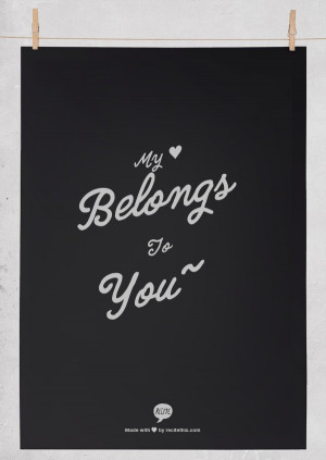My ♥ belongs to you~