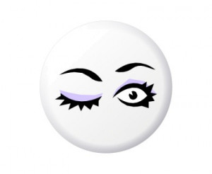 Home Winking Eye Button Badges