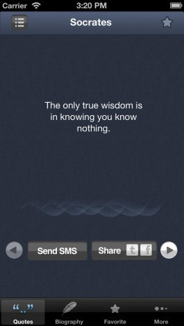 View bigger - Socrates Quotes ! for iPhone screenshot