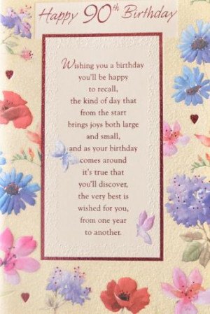 for free 90th birthday greetings 90th birthday messages wishes sayings ...