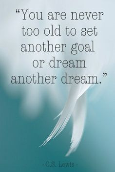 ... the perfect time to set a new goal & have a lot of wonderful dreams