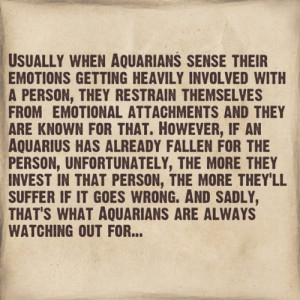 Being an Aquarius: