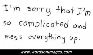 Complicated love quotes