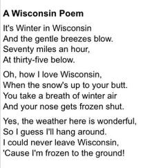 on wisconsin more laughing winter quotes puree michigan michigan poems ...