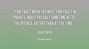 quotes about faults