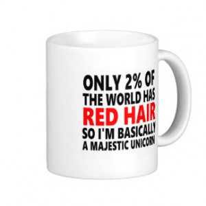Red Hair Funny Basic White Mug