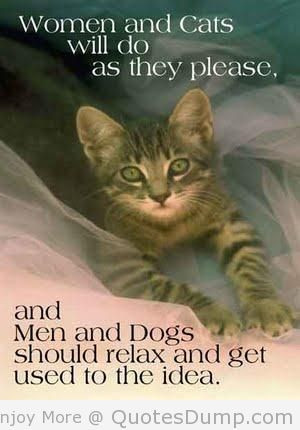 ... As They Please And Men And Dogs Should Relax And Get Used To The Idea