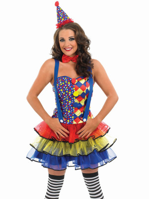 sexy cirque costume adult womens circus clown harlequin product