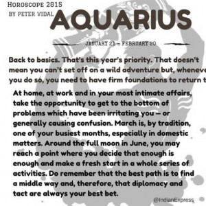 Zodiac signs, horoscope 2015, Aquarius horoscope 2015, Aquarius ...