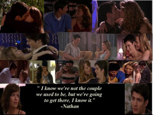 Nathan and Haley wallpaper with a quote