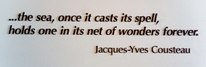 Jacques Cousteau is also famous for his quotes