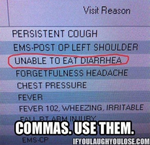 Commas...