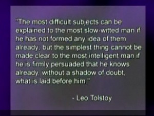 Tolstoy Quote That Opens Michael Lewis’ New Book