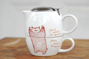 Etsy Transaction - La Bamba Dancing Bear teapot mug