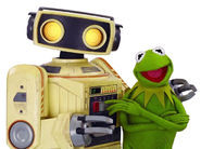 80s Robot with Kermit the Frog