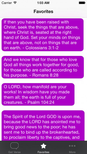Inspirational Bible Verses for Messenger