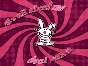 Happy Bunny wallpaper by *Priestess-Signa on deviantART