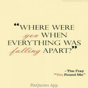The Fray ~~You found me=one of my favorite songs. like ever.