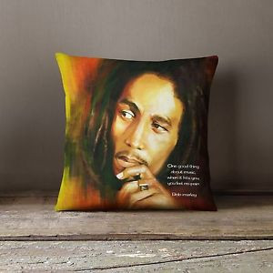 New-Bob-Marley-Famous-Quote-Rasta-Reggae-Decor-Throw-Cushion-Pillow ...