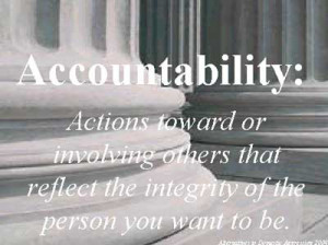 This is a proposition of accountability definition