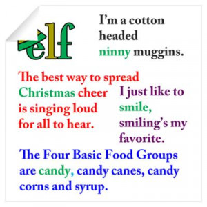 CafePress > Wall Art > Wall Decals > Elf the Movie Quotes Wall Decal
