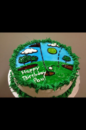 Dairy Queen® cake for someone who loves golf and ice cream cake ...