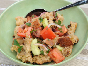 Heirloom Tomato Panzanella Recipe : Geoffrey Zakarian : Food Network ...