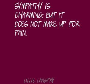 Sympathy Is Charming.