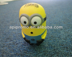 2013 promotional pu soft stress foam toys,Minion stress ball