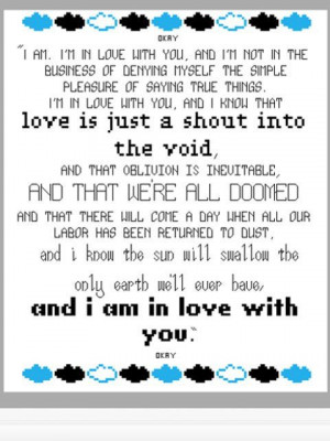 love you Hazel Grace