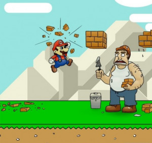 funny Mario Bros characters realistic