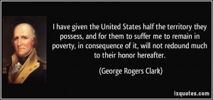 have given the United States half the territory they possess, and ...