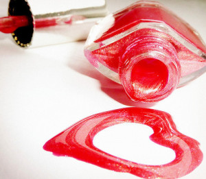 heart, love, nail polish, pretty
