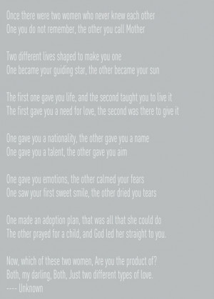 birth mother/adoptive mother printable - EXCEPT Charlie will know his ...