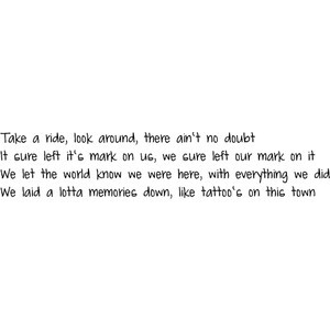 tattoos on this town jason aldean lyrics use (: